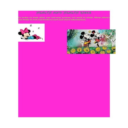 Sleep and leisure 5º A