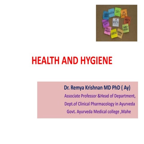 Health and hygiene 