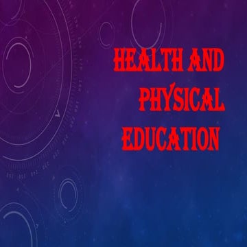Physical Education and Physical Fitness | PDF