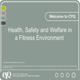 Health and safety in fitness