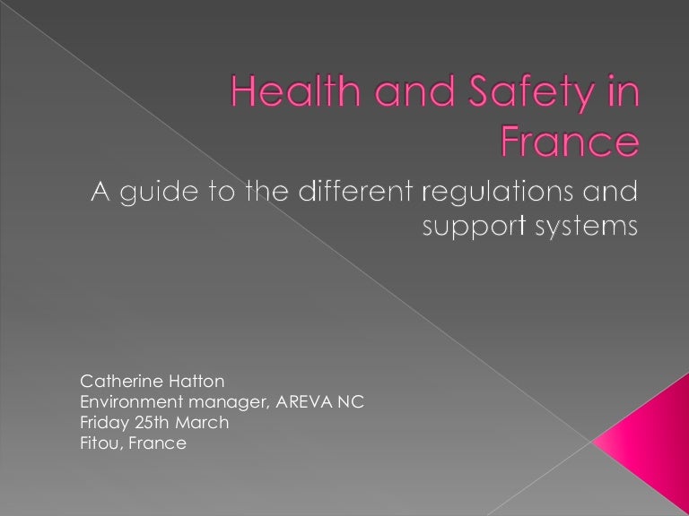 Health and safety in france