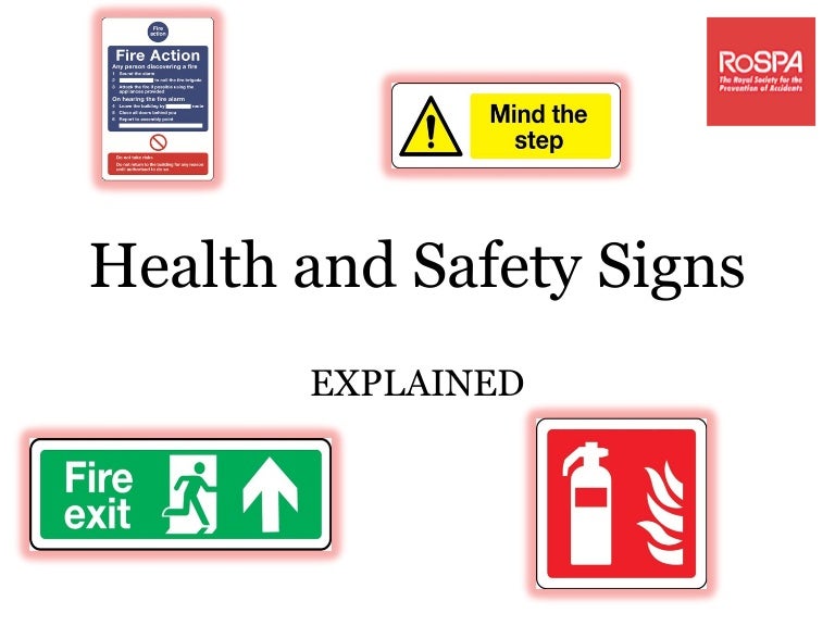 Health and safety signs explained!
