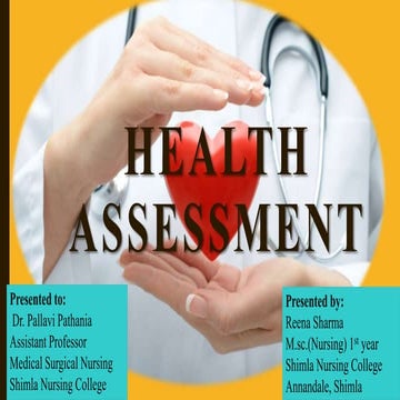 Health assessment