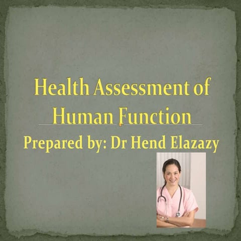 health assessment.powerpointpresentation
