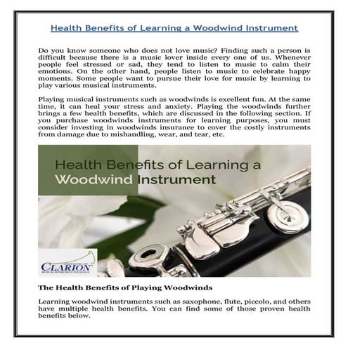 Benefits of learning a musical instrument | PPT