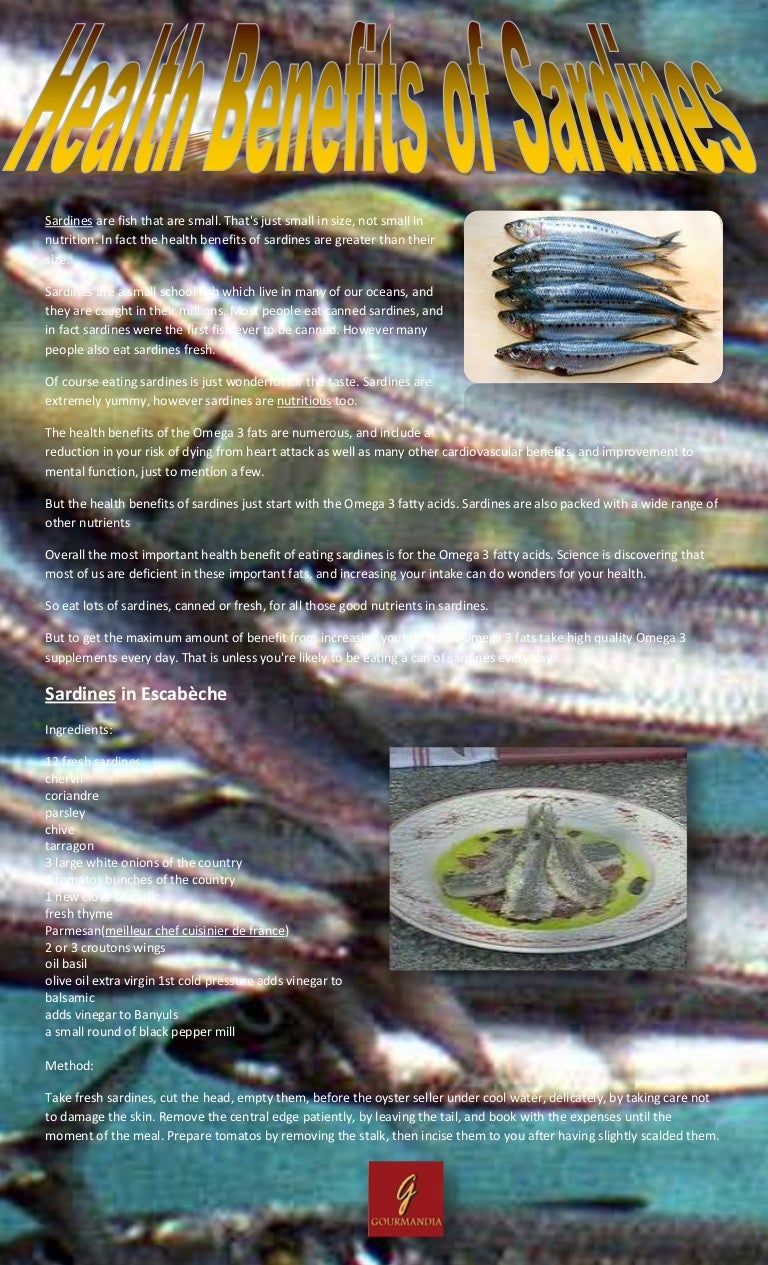 Health benefits of sardines