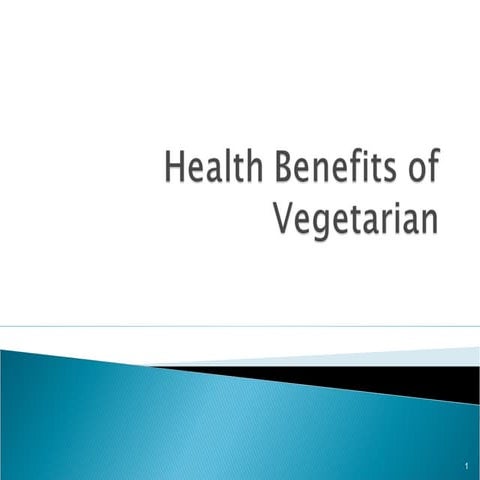 Health benefits of vegetarian