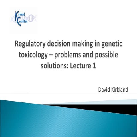 Health Canada Genetic Tox Lecture Part 1