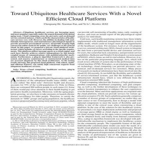 healthcare  application using cloud platform