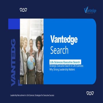 Healthcare & Life Sciences Executive Search Solutions | Vantedge Search ...
