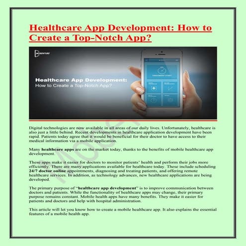 Healthcare App Development- How to Create a Top-Notch App.pdf
