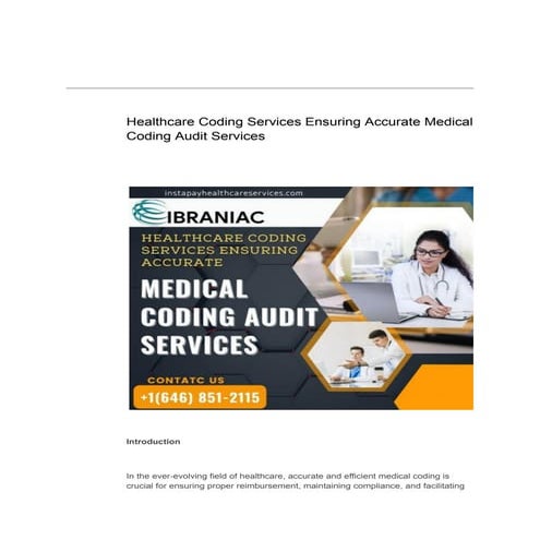 Healthcare Coding Services Ensuring Accurate Medical Coding Audit Services.pdf