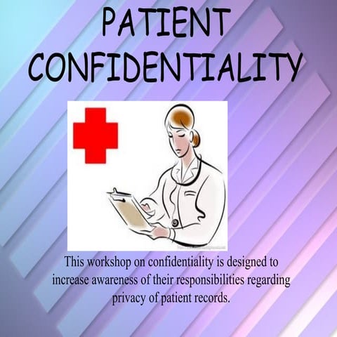 Healthcare confidentiality training.2013bev