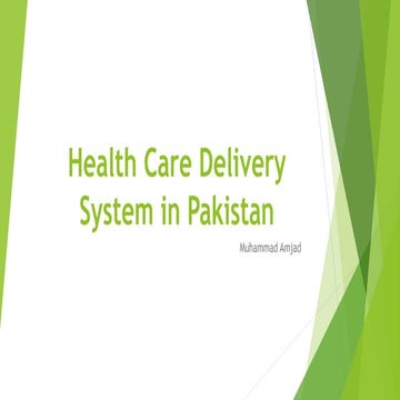 pakistan health care system | PPTX