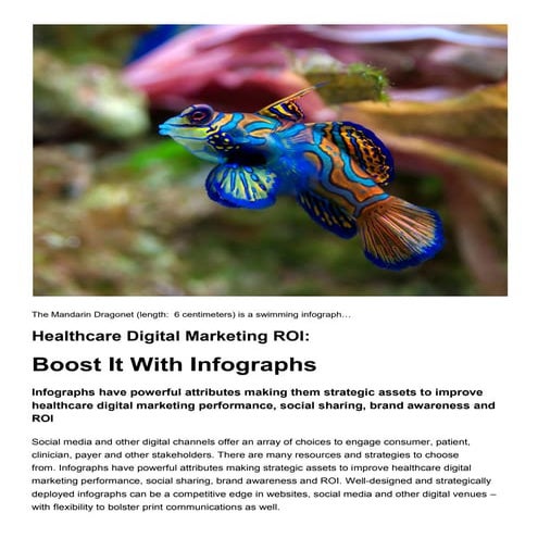 Healthcare Digital Marketing ROI:  Boost It With Infographs - John G. Baresky...