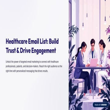 Healthcare Email List for B2B Marketing! | PDF