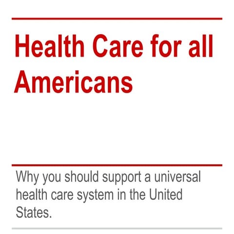 Health care for all americans
