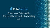 Healthcare industry mailing database