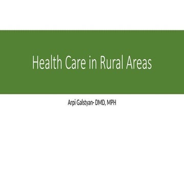 Health care infrastructure in rural India | PPTX