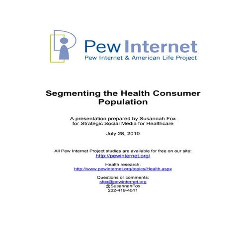 Segmenting the Health Consumer Population