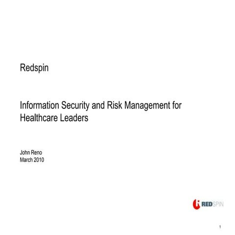 Healthcare It Security Risk 0310