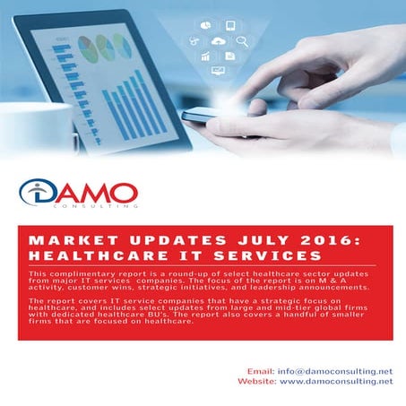 Healthcare IT services market - Q1 scorecard  July 2016