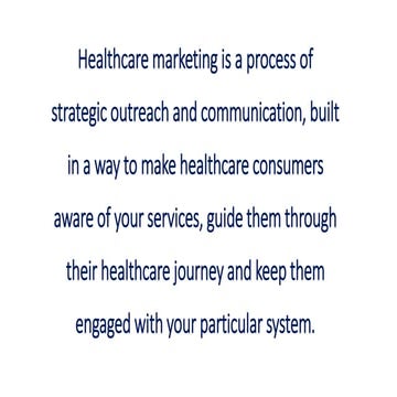 Healthcare marketing is
