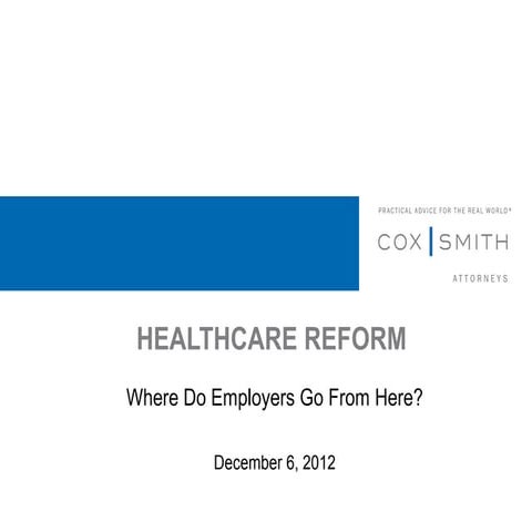 20th Annual Legal & Accounting Institute - Healthcare Reform - Joshua A. Sutin