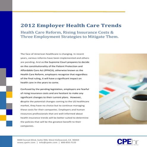 2012 Employer Health Care Trends