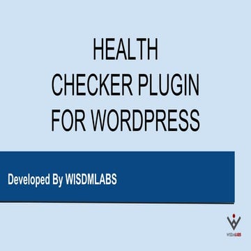 Health Checker Plugin for WooCommerce by Wisdmlabs