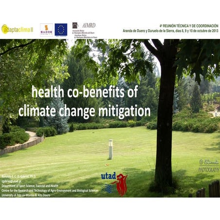 Health co benefits of climate change mitigation | PDF