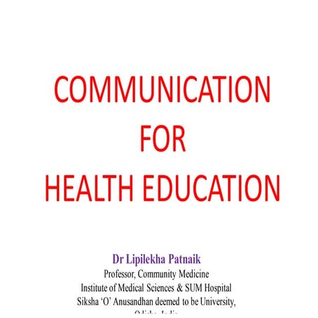 Health communication 
