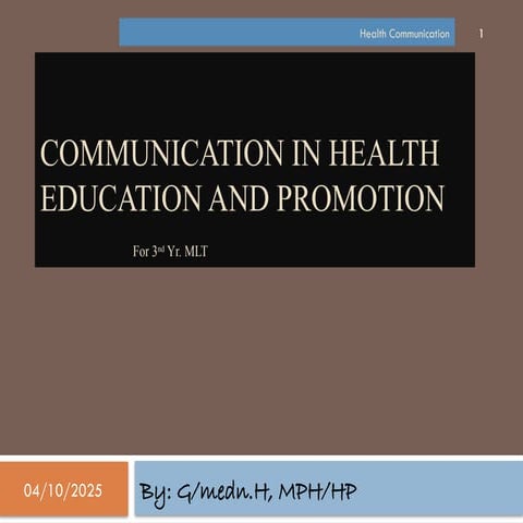 Health Communication for education .pptx