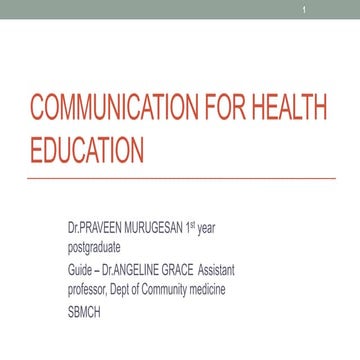 HEALTH COMMUNICATION AND EDUCATION PPT.pptx