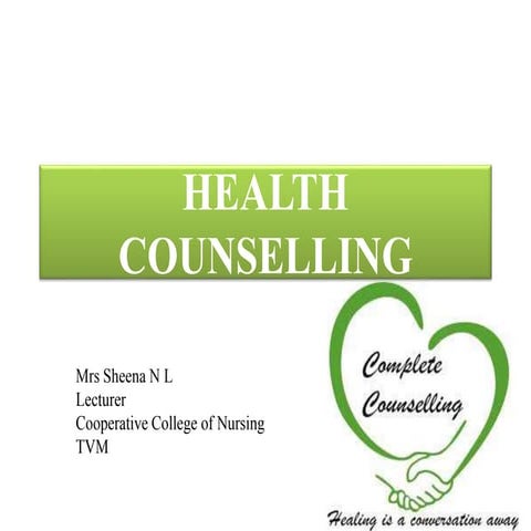 Health counselling