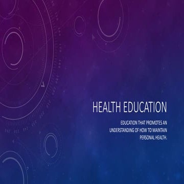 Health Education