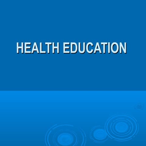 Health education