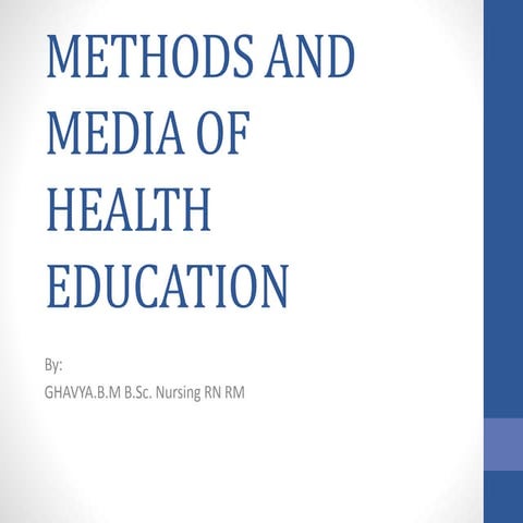Health education