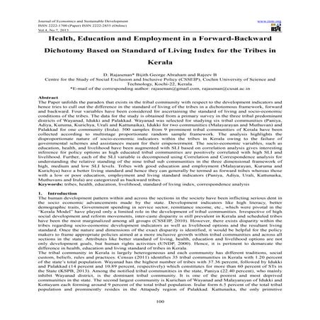 Health, education and employment in a forward backward dichotomy based on sta...