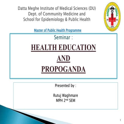 Health education and propoganda 