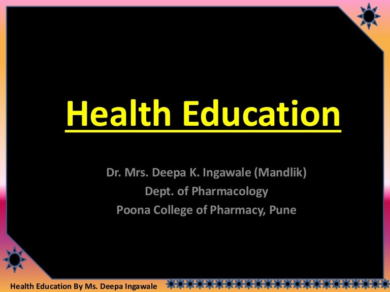 Health education ppt