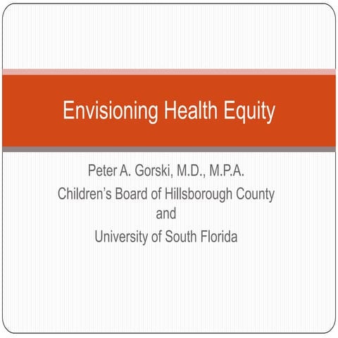 Health equity coalition vision