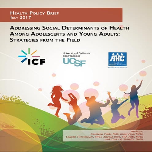Addressing Social Determinants of Health Among Adolescents and Young ...