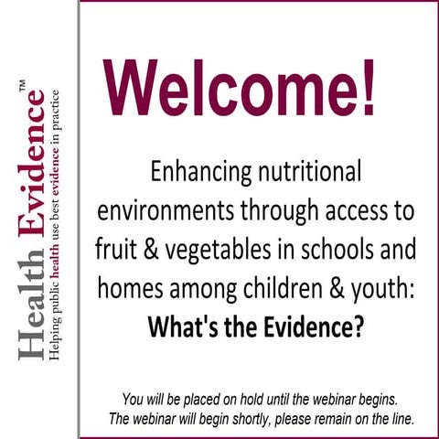 Enhancing nutritional environments through access to fruit & vegetables in sc...