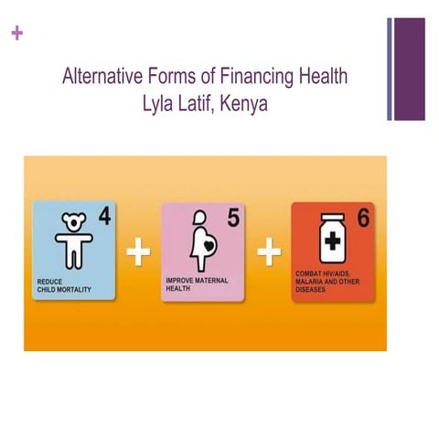 Alternative forms of health financing