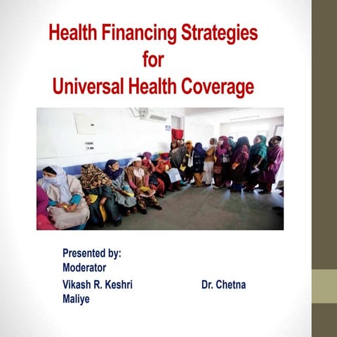 Health financing strategies   uhc 27 09 12