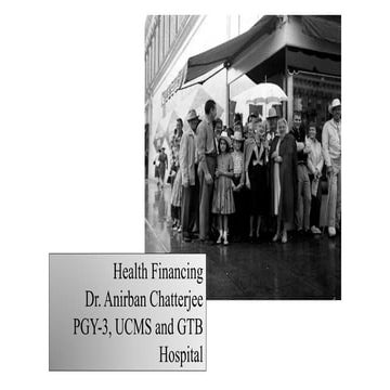 Health financing in India