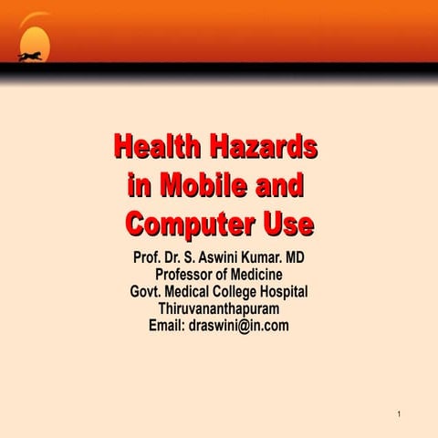 Health hazards of mobile phone and computer use