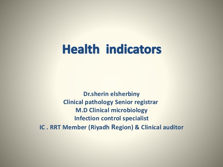 ‫Health indicators