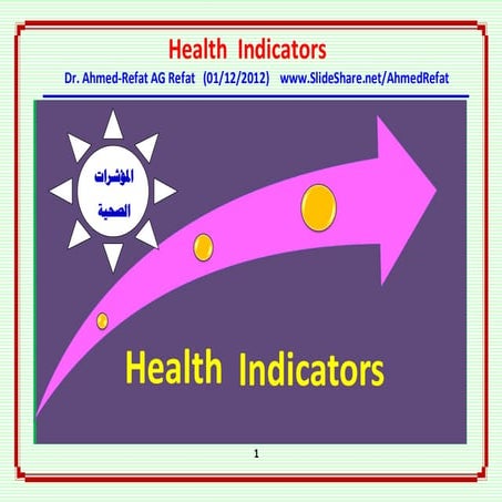 Health indicators an overview